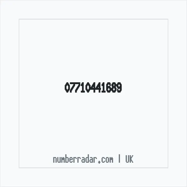 Reverse number check for +44 7710 441689 — who called me?
