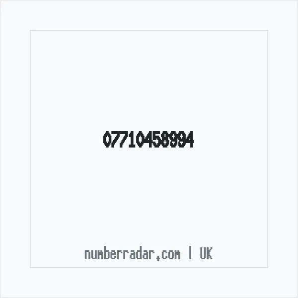 Reverse number check for +44 7710 458994 — who called me?