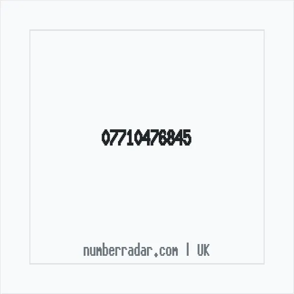 Reverse number check for +44 7710 476845 — who called me?