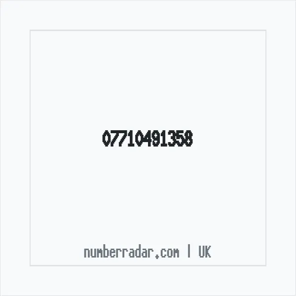 Reverse number check for +44 7710 491358 — who called me?