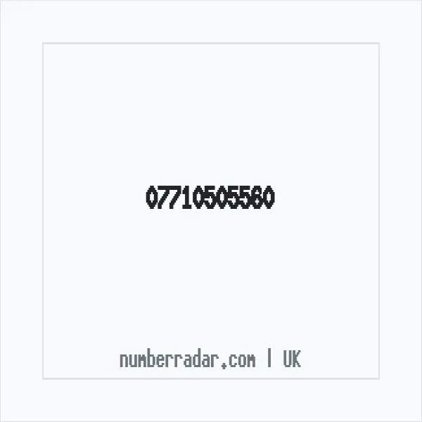 Reverse number check for +44 7710 505560 — who called me?