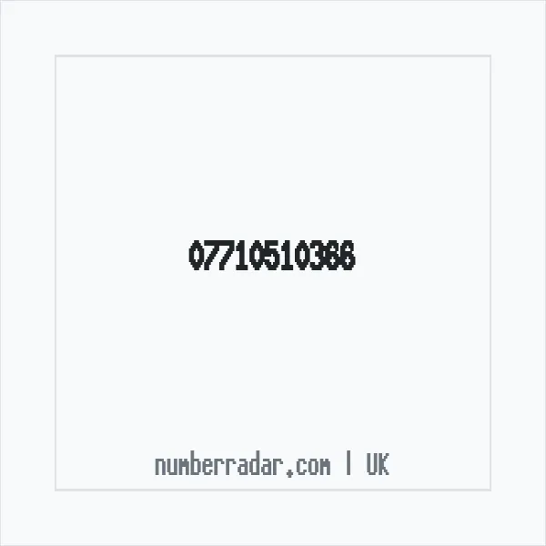 Reverse number check for +44 7710 510366 — who called me?