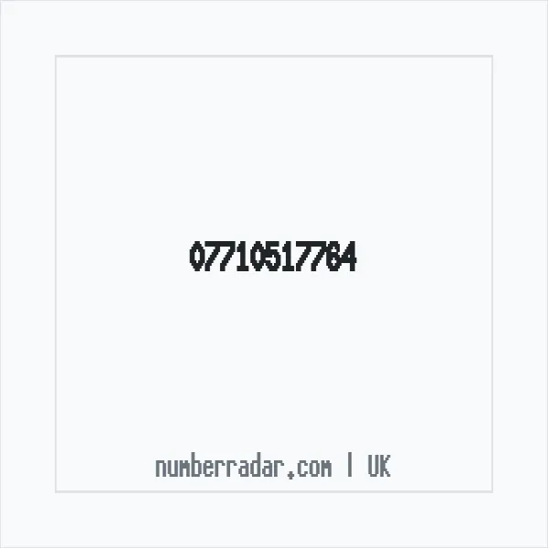 Reverse number check for +44 7710 517764 — who called me?