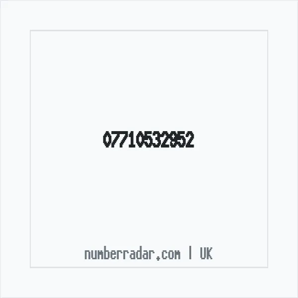 Reverse number check for +44 7710 532952 — who called me?