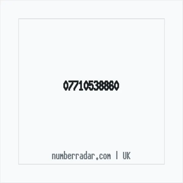 Reverse number check for +44 7710 538860 — who called me?