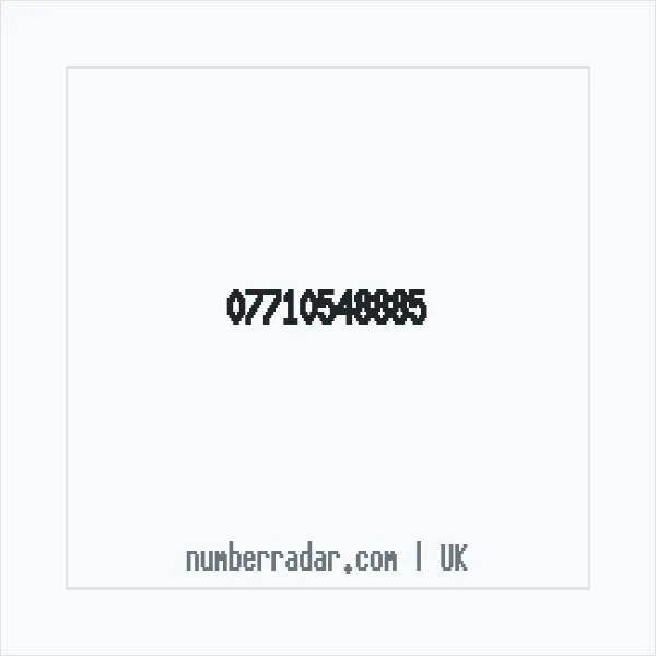 Reverse number check for +44 7710 548885 — who called me?