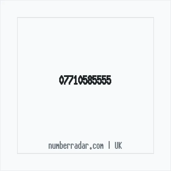 Reverse number check for +44 7710 585555 — who called me?