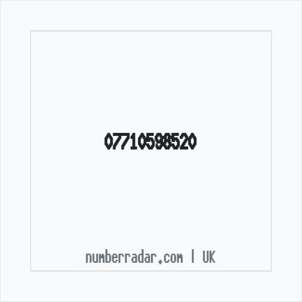 Reverse number check for +44 7710 598520 — who called me?