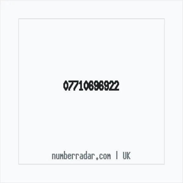 Reverse number check for +44 7710 696922 — who called me?
