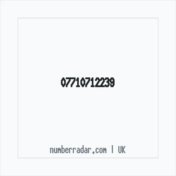 Reverse number check for +44 7710 712239 — who called me?