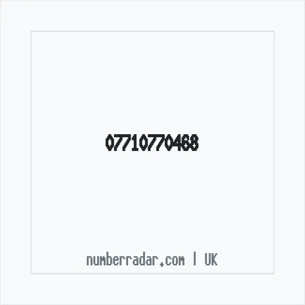Reverse number check for +44 7710 770468 — who called me?