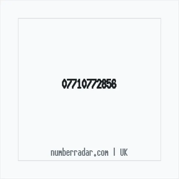 Reverse number check for +44 7710 772856 — who called me?