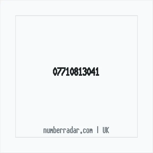 Reverse number check for +44 7710 813041 — who called me?