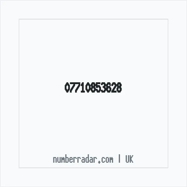 Reverse number check for +44 7710 853628 — who called me?
