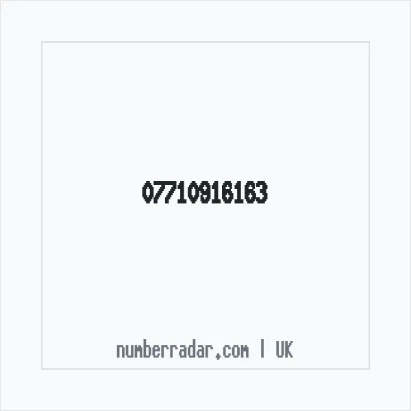 Reverse number check for +44 7710 916163 — who called me?