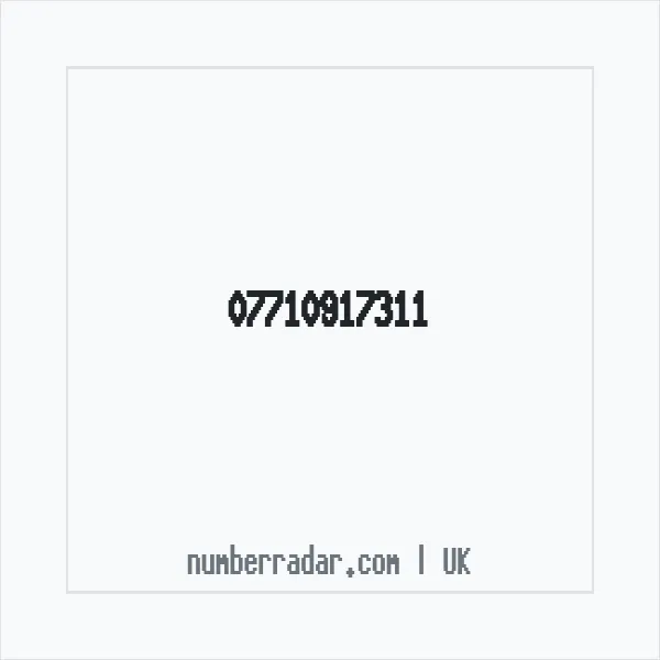 Reverse number check for +44 7710 917311 — who called me?