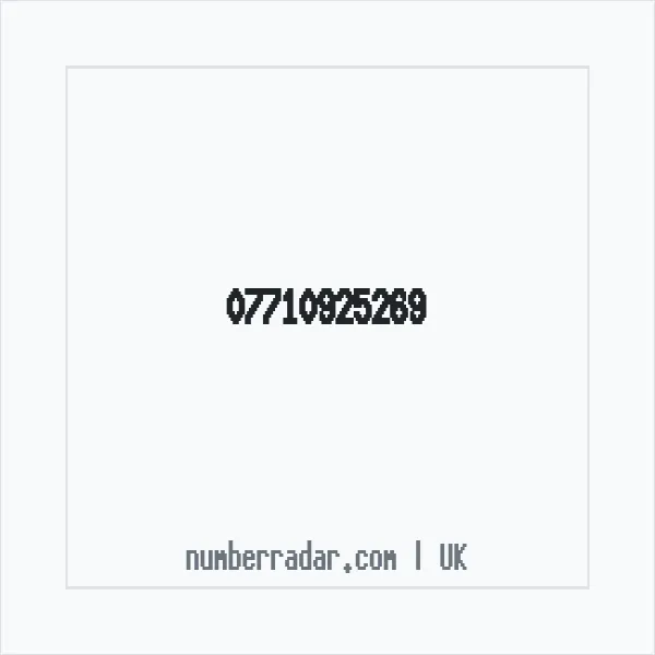 Reverse number check for +44 7710 925269 — who called me?