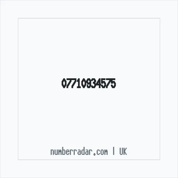 Reverse number check for +44 7710 934575 — who called me?
