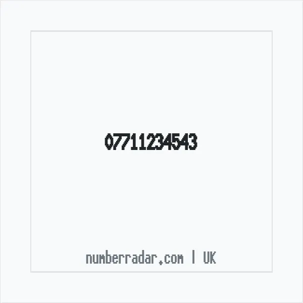 Reverse number check for +44 7711 234543 — who called me?
