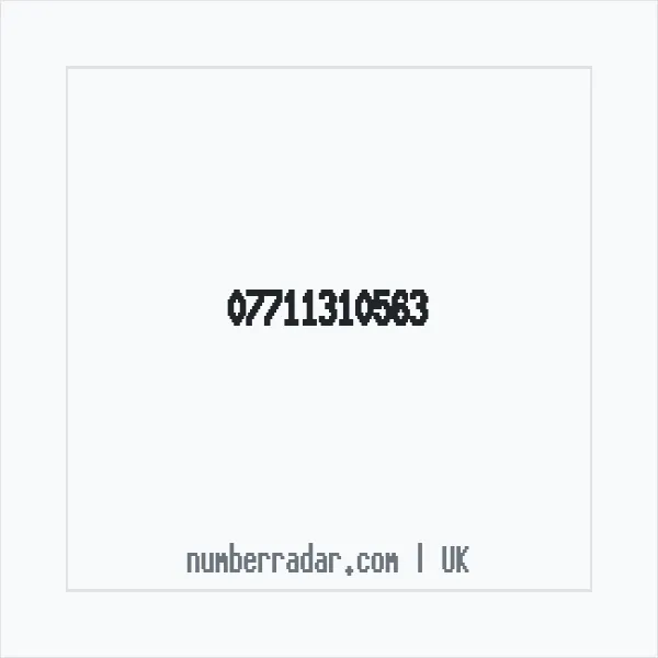 Reverse number check for +44 7711 310563 — who called me?