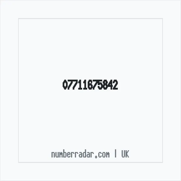 Reverse number check for +44 7711 675842 — who called me?