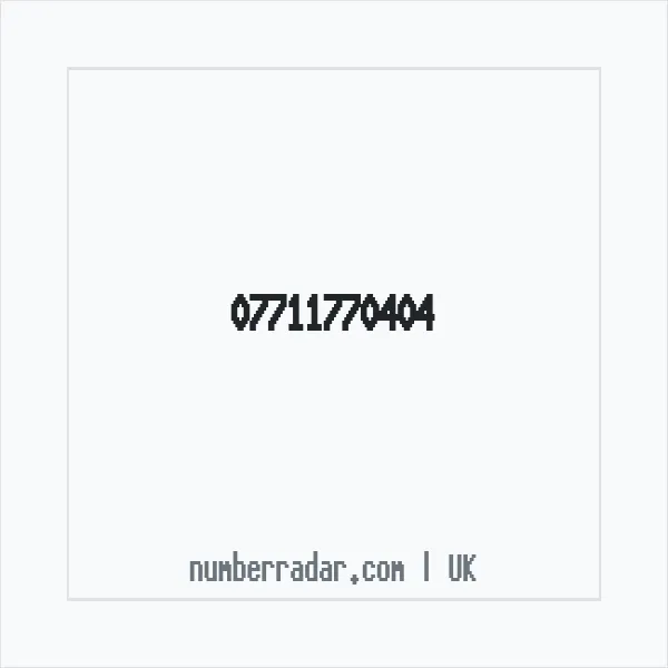 Reverse number check for +44 7711 770404 — who called me?