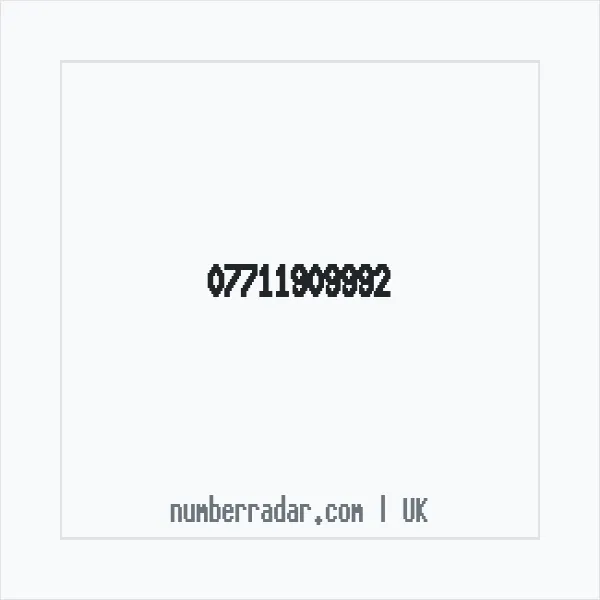 Reverse number check for +44 7711 909992 — who called me?