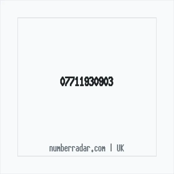 Reverse number check for +44 7711 930903 — who called me?