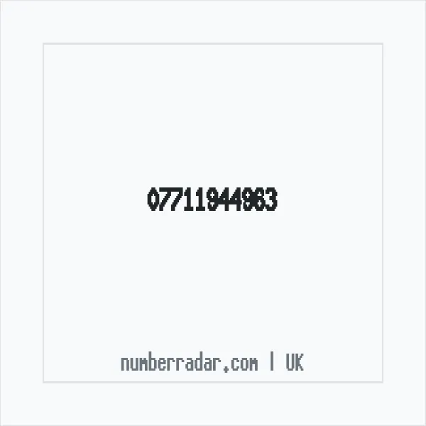 Reverse number check for +44 7711 944963 — who called me?