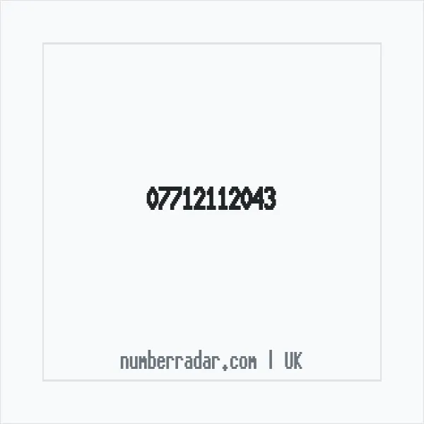 Reverse number check for +44 7712 112043 — who called me?