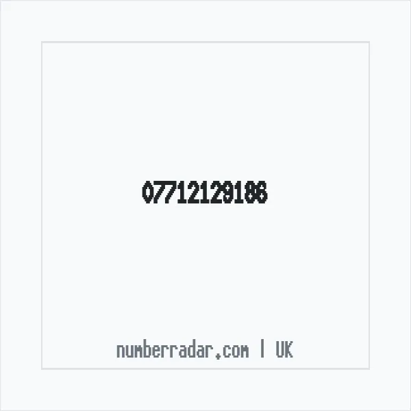 Reverse number check for +44 7712 129186 — who called me?