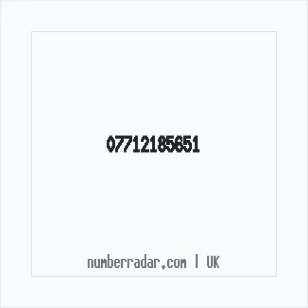 Reverse number check for +44 7712 185651 — who called me?