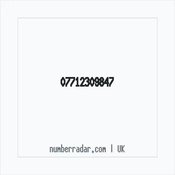 Reverse number check for +44 7712 309847 — who called me?