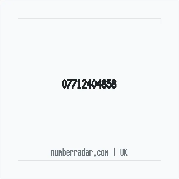 Reverse number check for +44 7712 404858 — who called me?