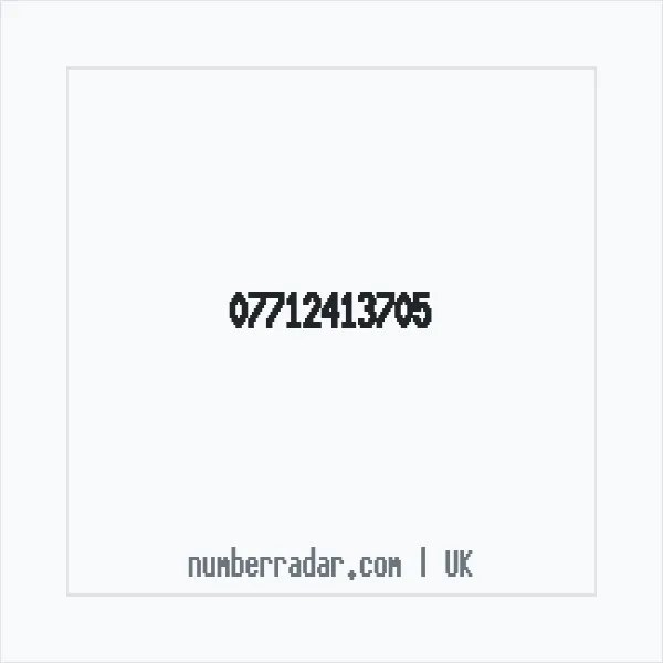 Reverse number check for +44 7712 413705 — who called me?