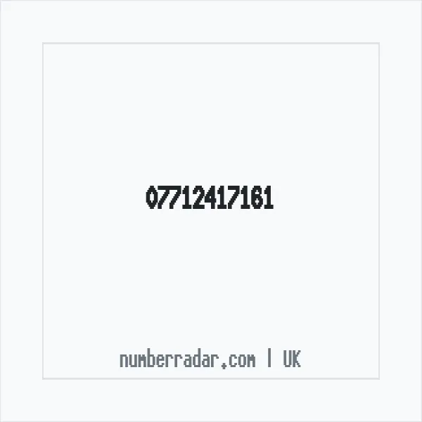 Reverse number check for +44 7712 417161 — who called me?