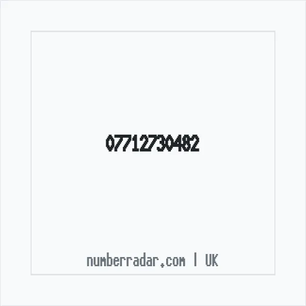 Reverse number check for +44 7712 730482 — who called me?