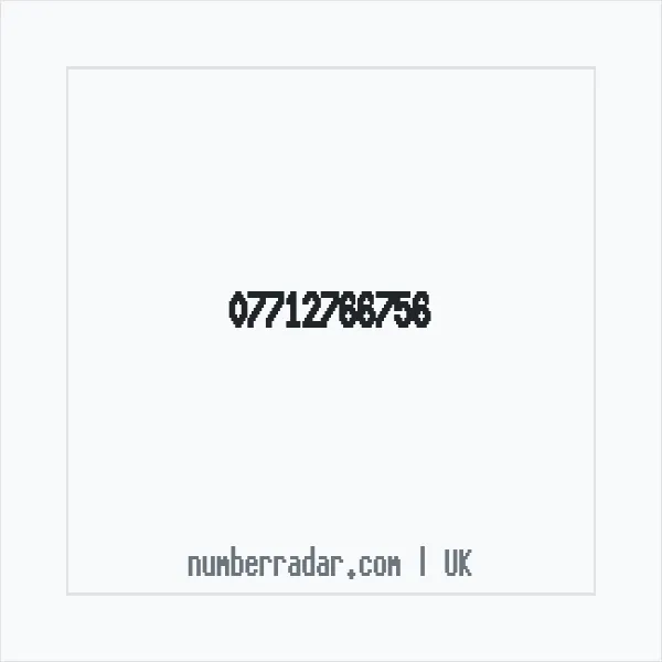 Reverse number check for +44 7712 766756 — who called me?