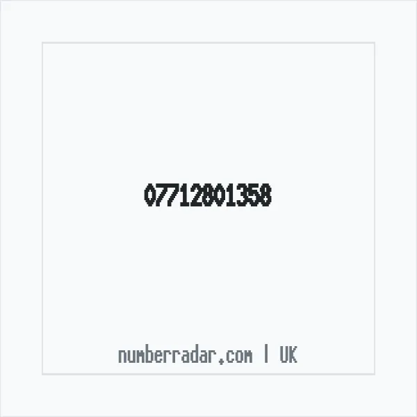 Reverse number check for +44 7712 801358 — who called me?