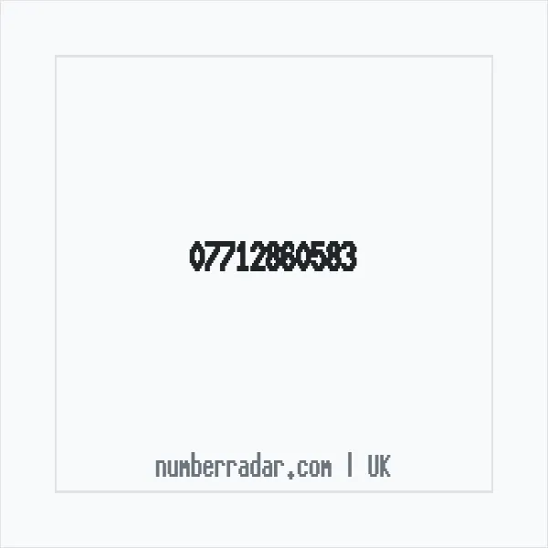 Reverse number check for +44 7712 860583 — who called me?