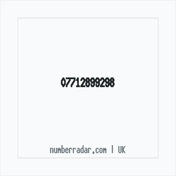 Reverse number check for +44 7712 899298 — who called me?
