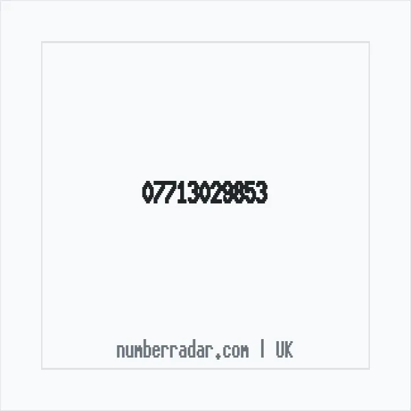 Reverse number check for +44 7713 029853 — who called me?