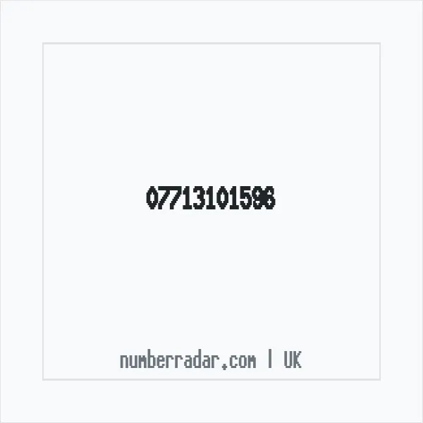 Reverse number check for +44 7713 101596 — who called me?