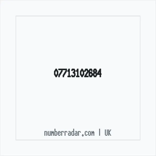 Reverse number check for +44 7713 102684 — who called me?