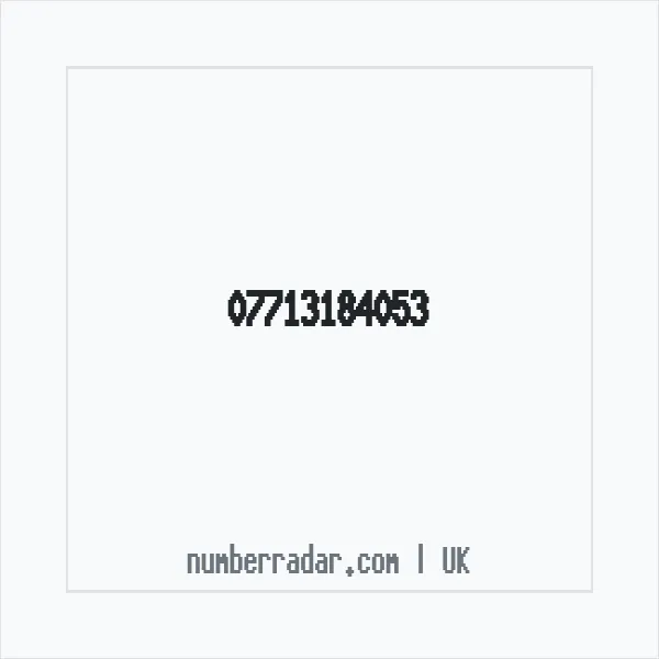 Reverse number check for +44 7713 184053 — who called me?
