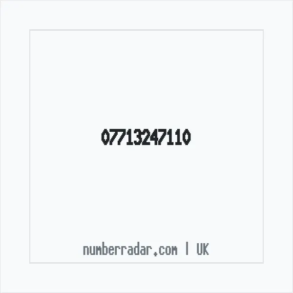 Reverse number check for +44 7713 247110 — who called me?