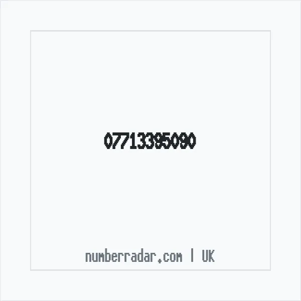 Reverse number check for +44 7713 395090 — who called me?