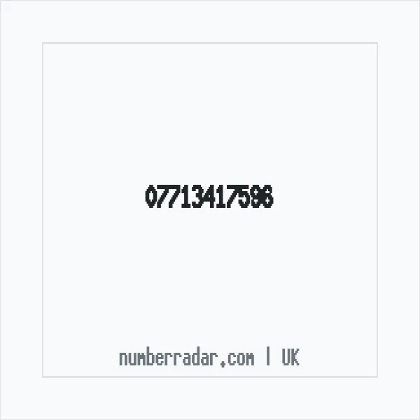 Reverse number check for +44 7713 417596 — who called me?
