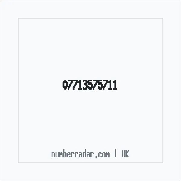 Reverse number check for +44 7713 575711 — who called me?