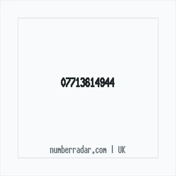 Reverse number check for +44 7713 614944 — who called me?